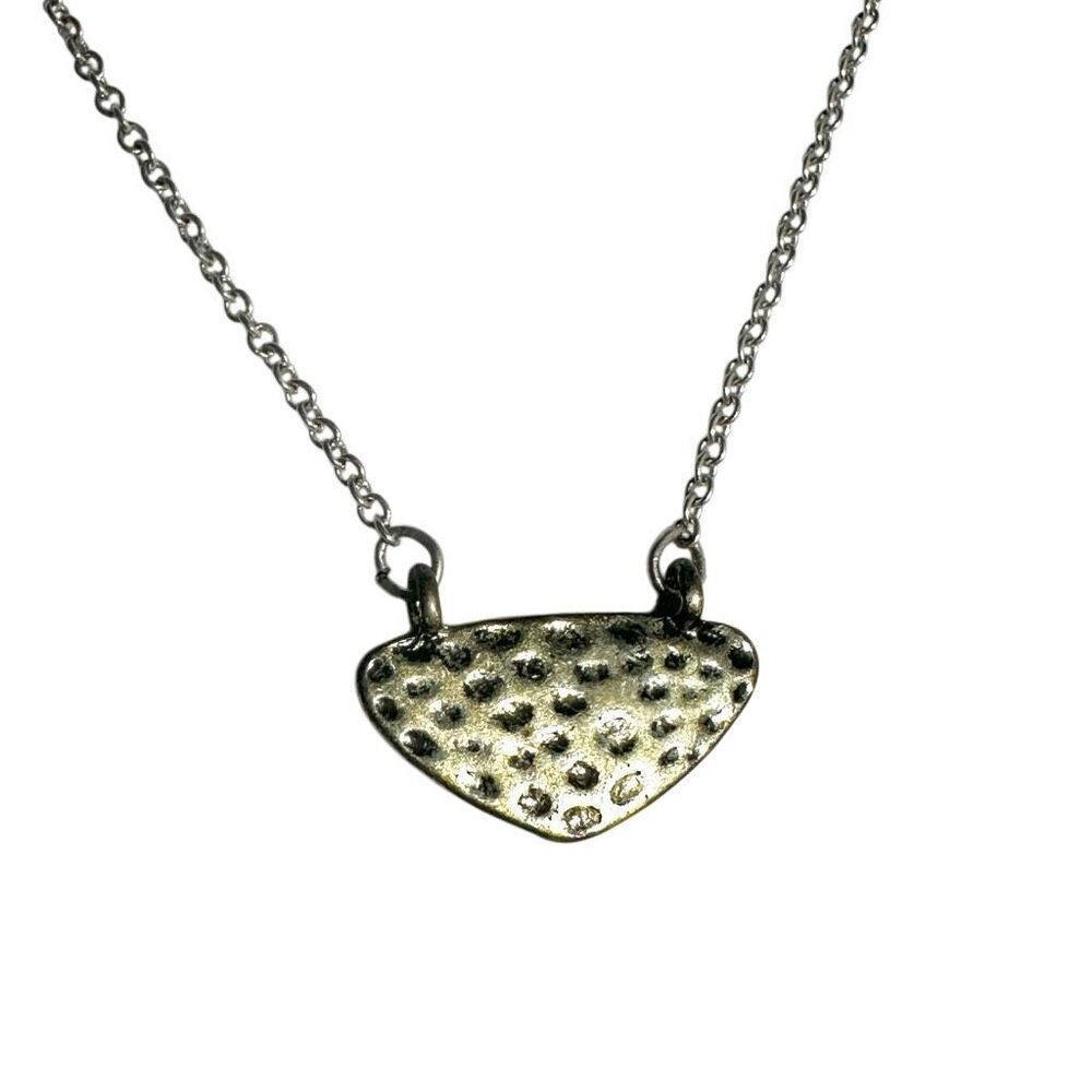 Silver and gold tone choker necklace